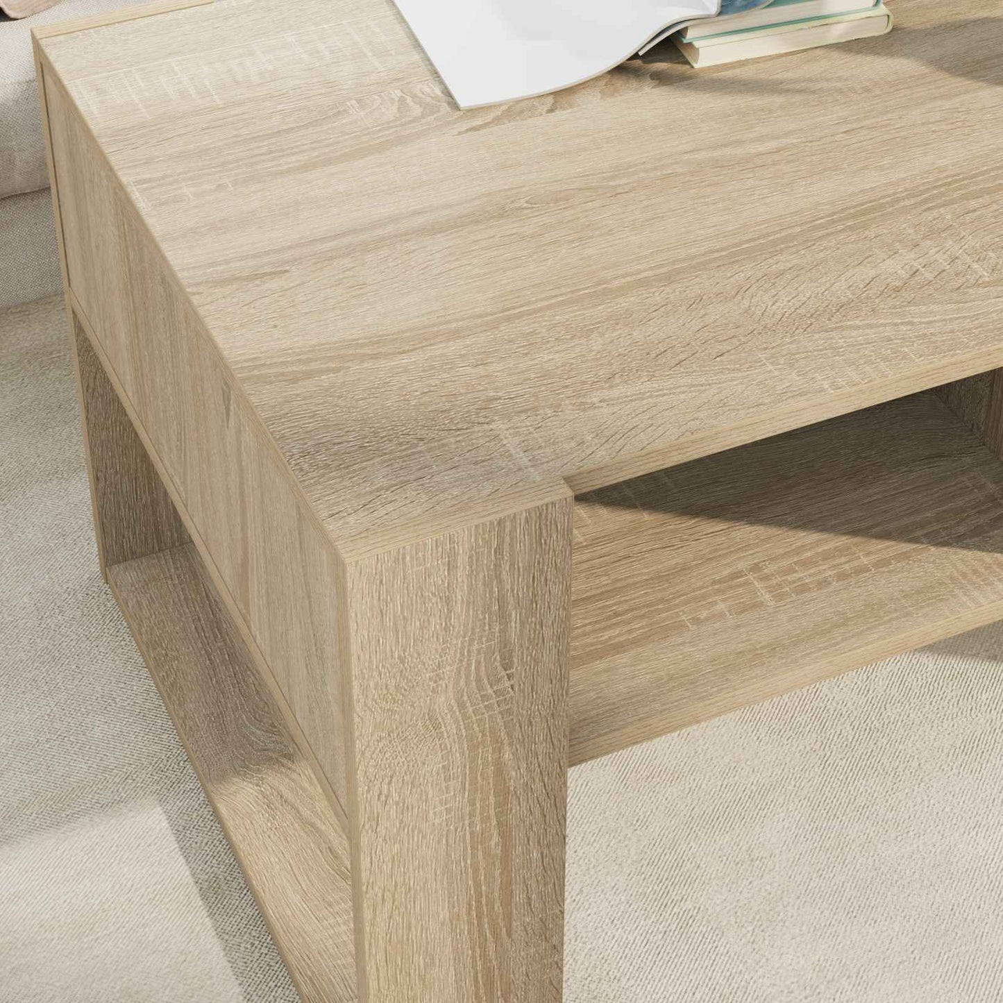 Konferenční Stolek Sonoma Dub 92 X 53 X 45 Cm Kompozitní Dřevo