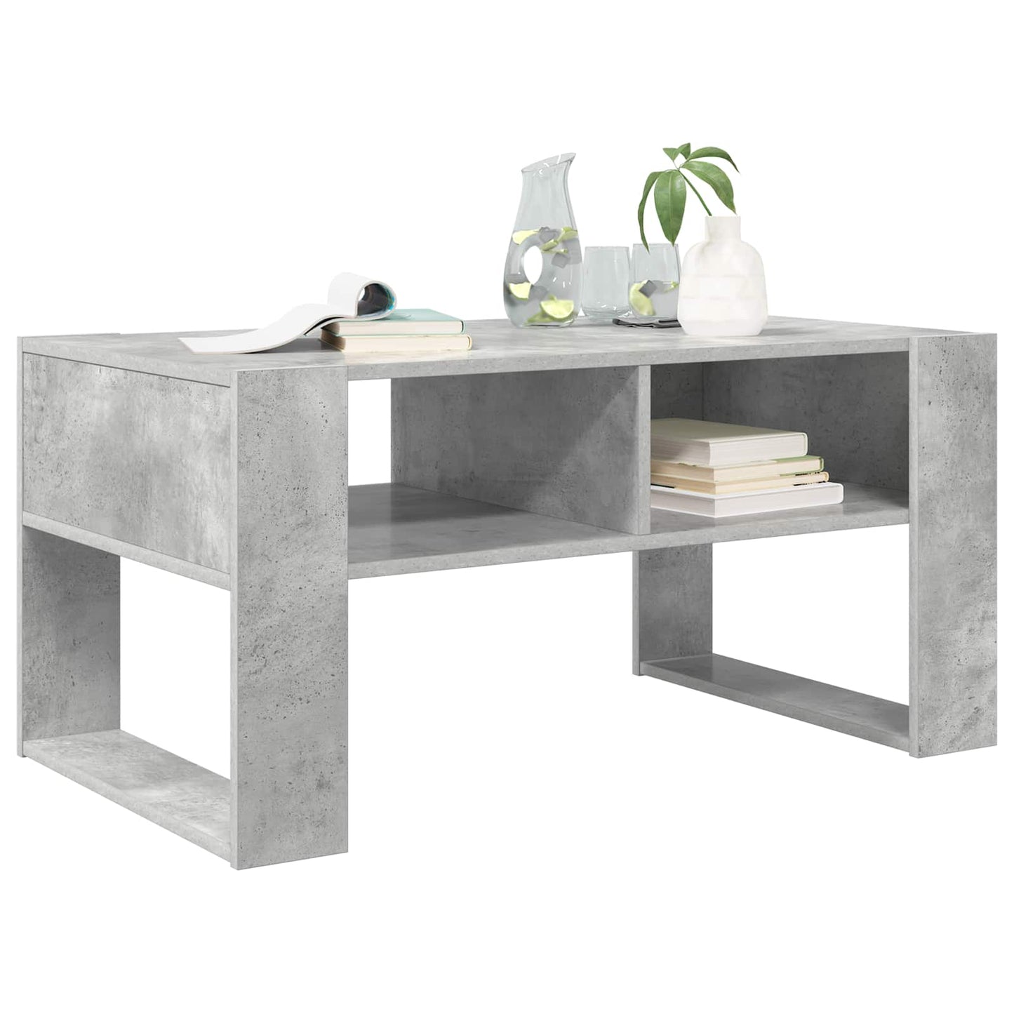 Konferenční Stolek Betonově Šedá 92 X 53 X 45 Cm