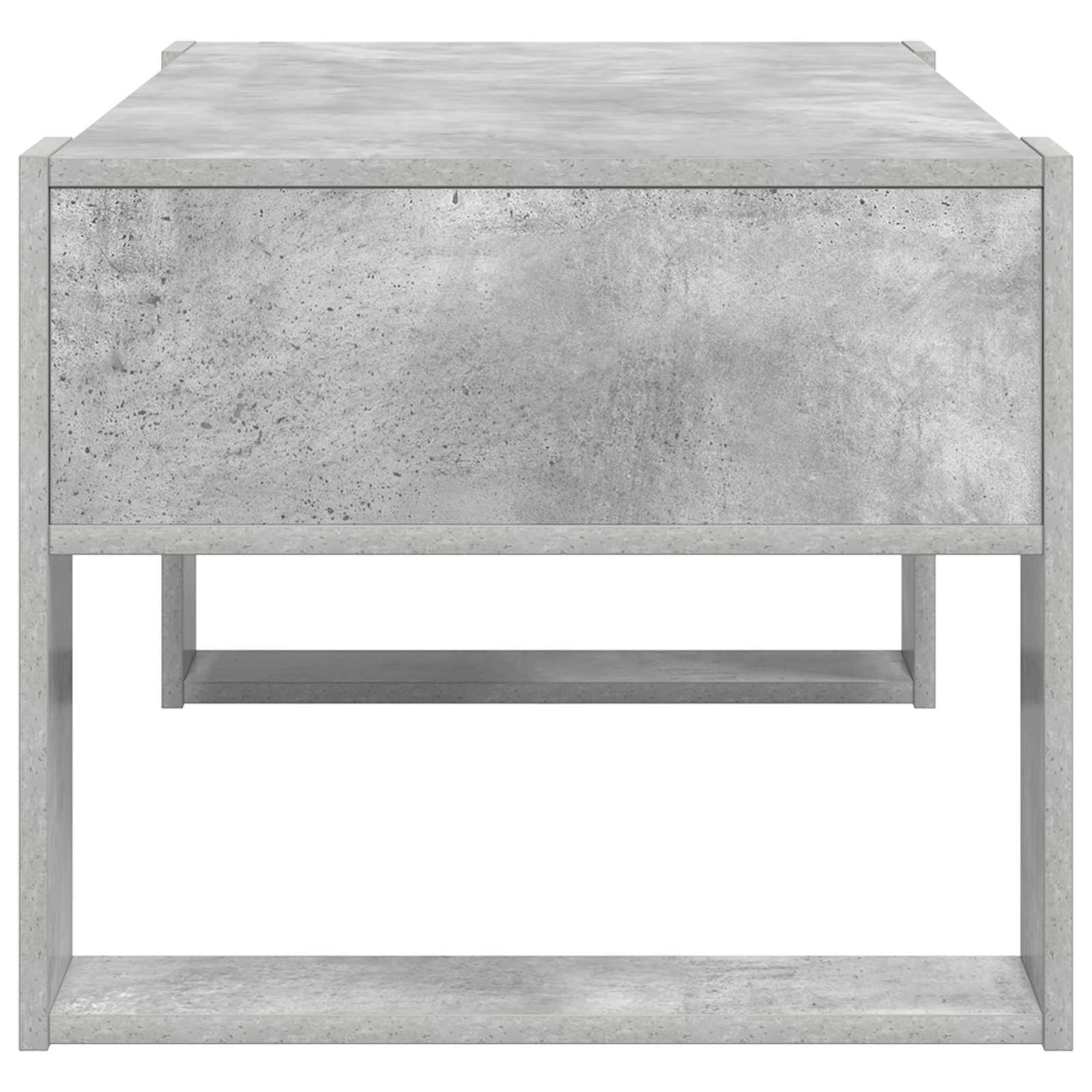 Konferenční Stolek Betonově Šedá 92 X 53 X 45 Cm