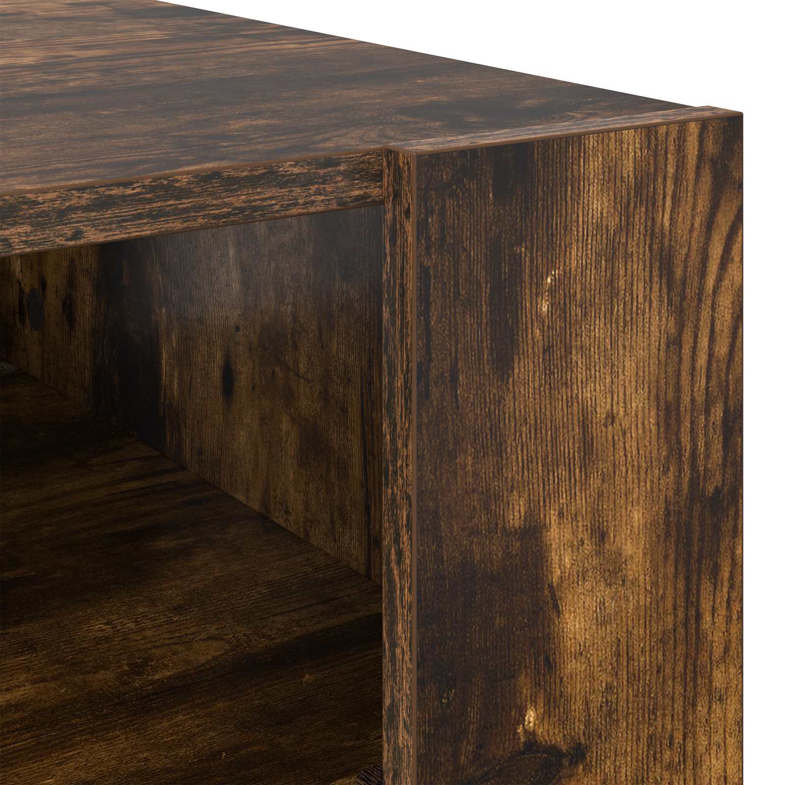 Konferenční Stolek Kouřový Dub 92 X 53 X 45 Cm Kompozitní Dřevo