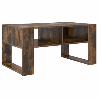 Konferenční Stolek Kouřový Dub 92 X 53 X 45 Cm Kompozitní Dřevo