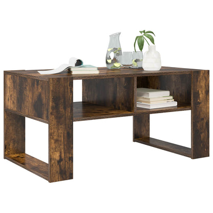 Konferenční Stolek Kouřový Dub 92 X 53 X 45 Cm Kompozitní Dřevo