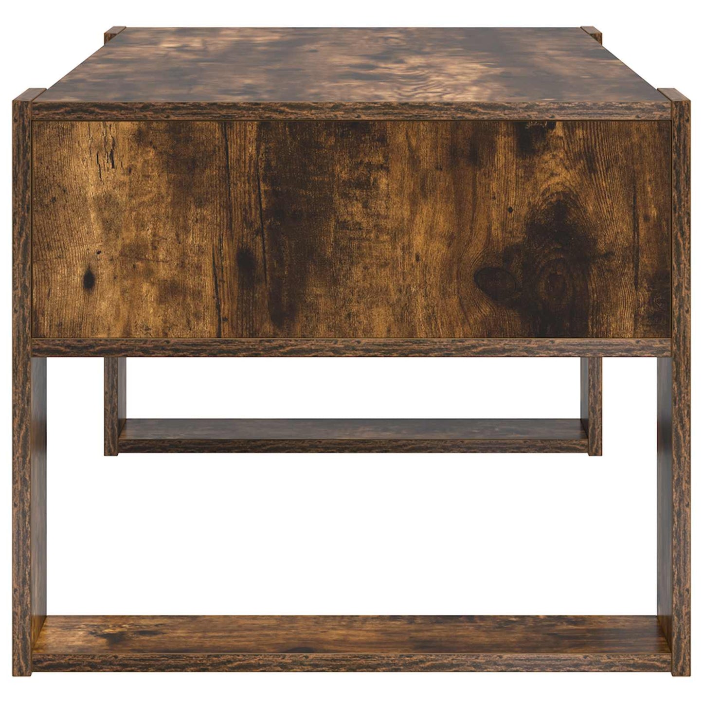 Konferenční Stolek Kouřový Dub 92 X 53 X 45 Cm Kompozitní Dřevo