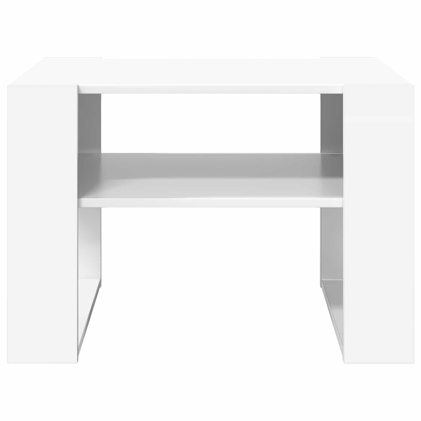 Konferenční Stolek Bílá 66 X 53 X 45 Cm Kompozitní Dřevo
