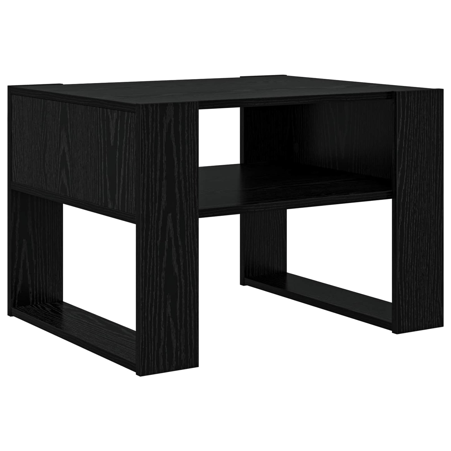 Konferenční Stolek Černý Dub 66 X 53 X 45 Cm Kompozitní Dřevo