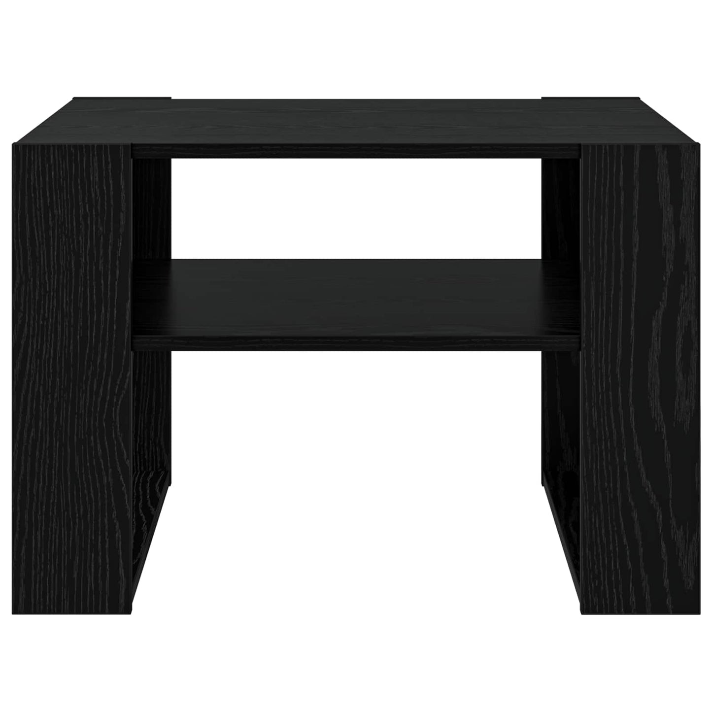 Konferenční Stolek Černý Dub 66 X 53 X 45 Cm Kompozitní Dřevo