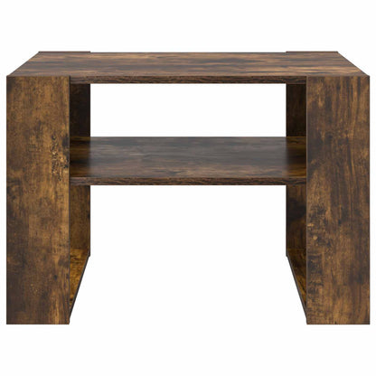Konferenční Stolek Kouřový Dub 66 X 53 X 45 Cm Kompozitní Dřevo