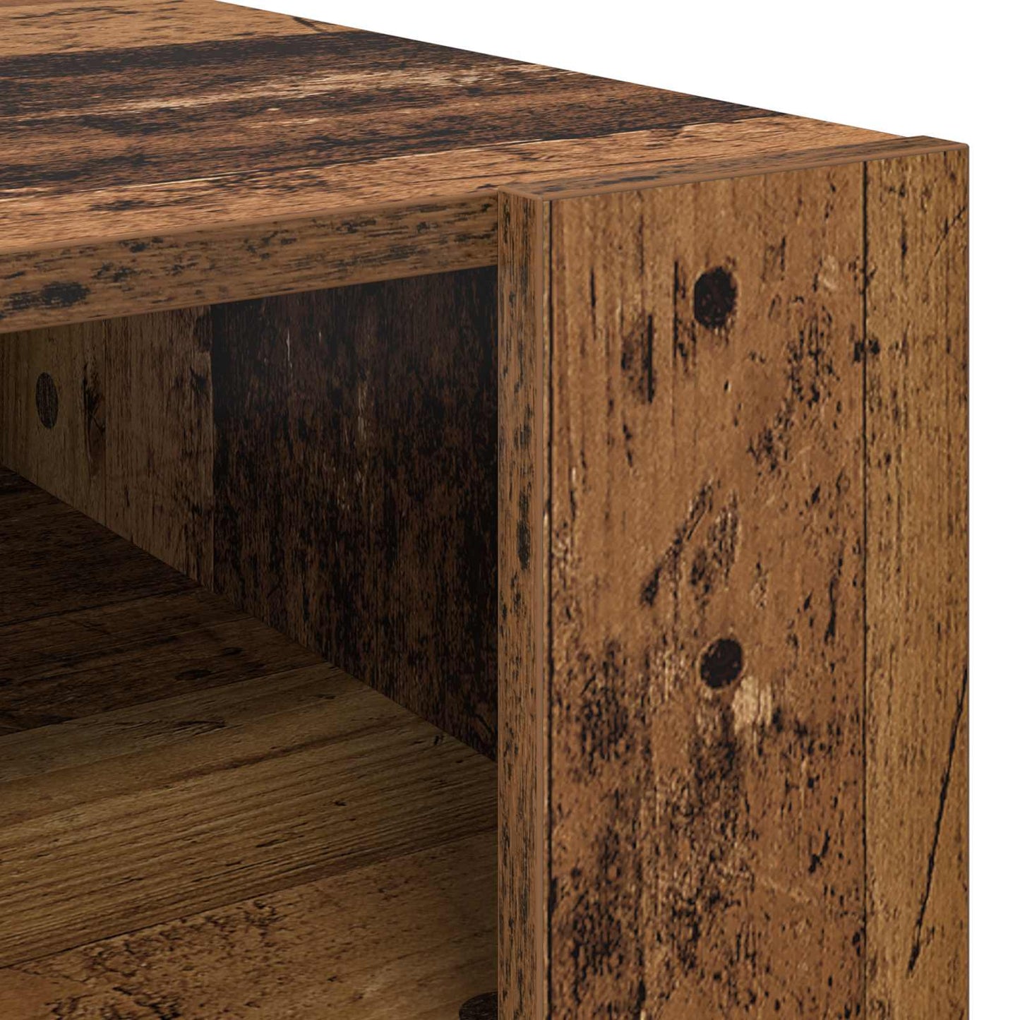 Konferenční Stolek Staré Dřevo 66 X 53 X 45 Cm Kompozitní Dřevo