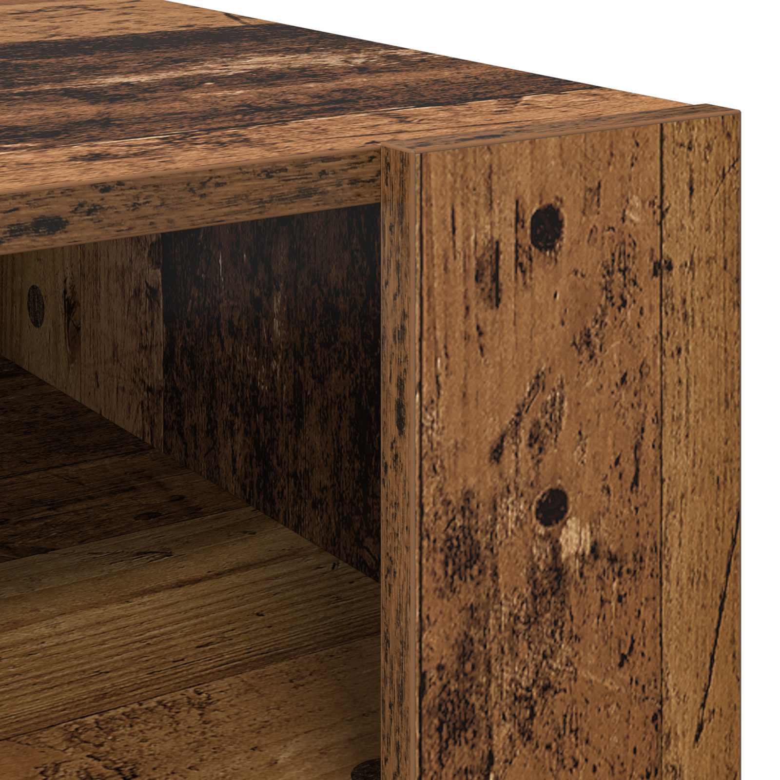 Konferenční Stolek Staré Dřevo 66 X 53 X 45 Cm Kompozitní Dřevo