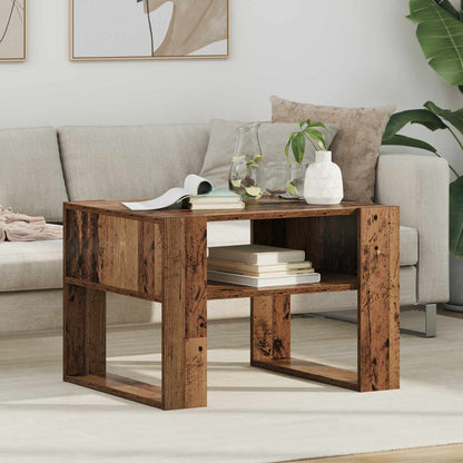Konferenční Stolek Staré Dřevo 66 X 53 X 45 Cm Kompozitní Dřevo