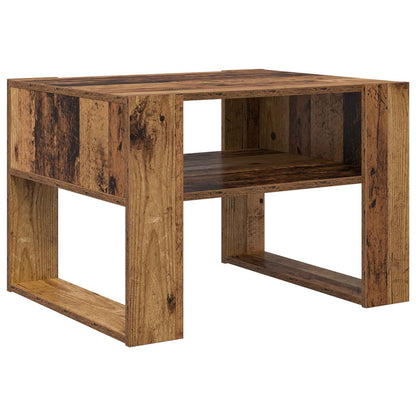Konferenční Stolek Staré Dřevo 66 X 53 X 45 Cm Kompozitní Dřevo