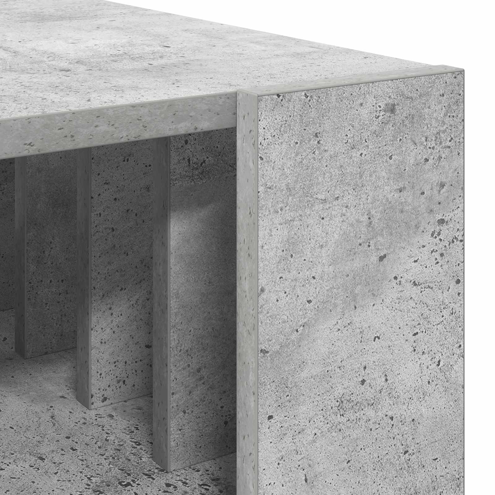 Konferenční Stolek Betonově Šedá 92 X 49,5 X 45 Cm
