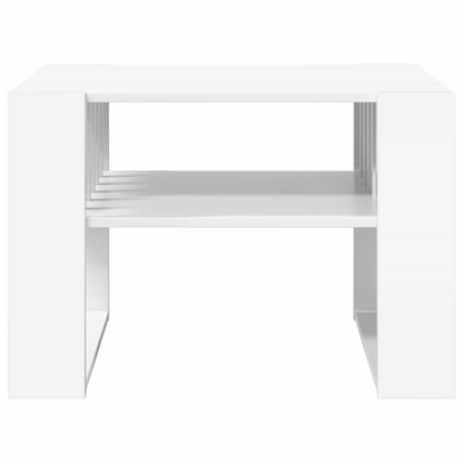 Konferenční Stolek Bílá 66 X 49,5 X 45 Cm Kompozitní Dřevo