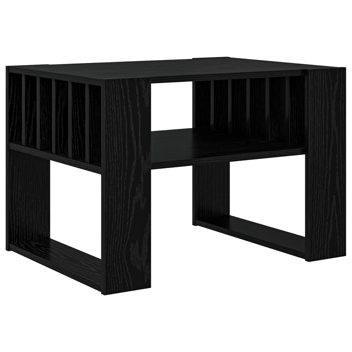 Konferenční Stolek Černý Dub 66 X 49,5 X 45 Cm Kompozitní Dřevo