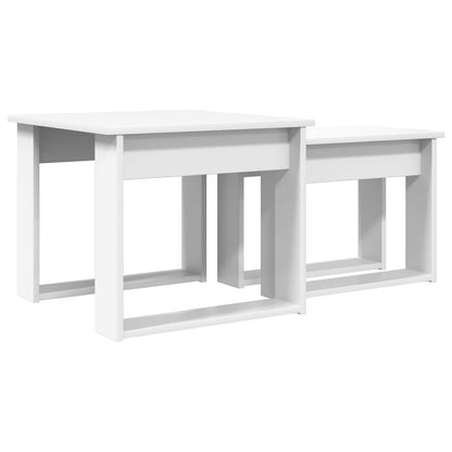 Sada Konferenčních Stolků 2 Pcs Bílá 50 X 52 X 42 Cm
