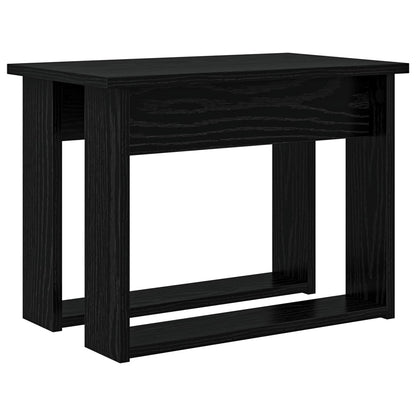 Sada Konferenčních Stolků 2 Pcs Černý Dub 50 X 52 X 42 Cm