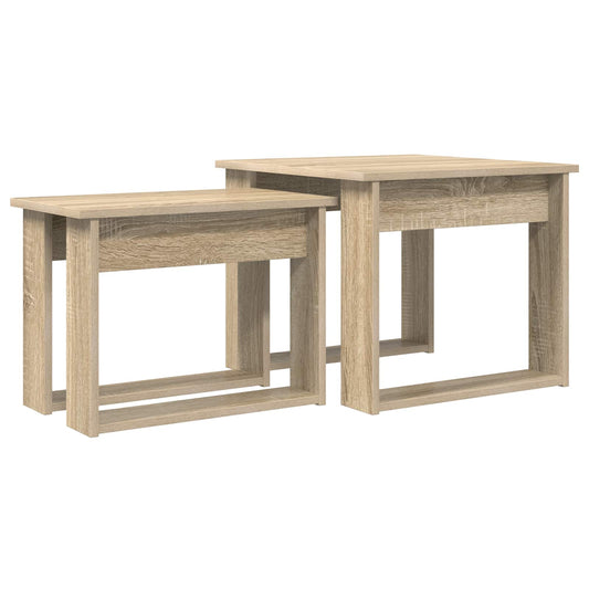 Sada Konferenčních Stolků 2 Pcs Sonoma Dub 50 X 52 X 42 Cm