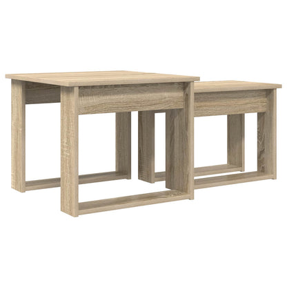 Sada Konferenčních Stolků 2 Pcs Sonoma Dub 50 X 52 X 42 Cm