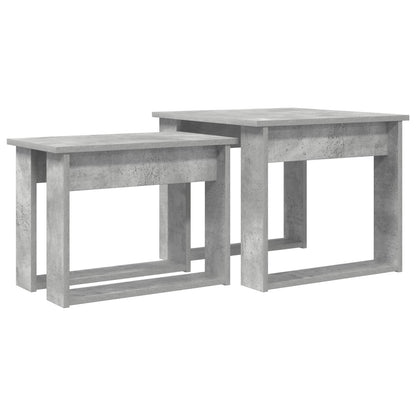 Sada Konferenčních Stolků 2 Pcs Betonově Šedá 50 X 52 X 42 Cm