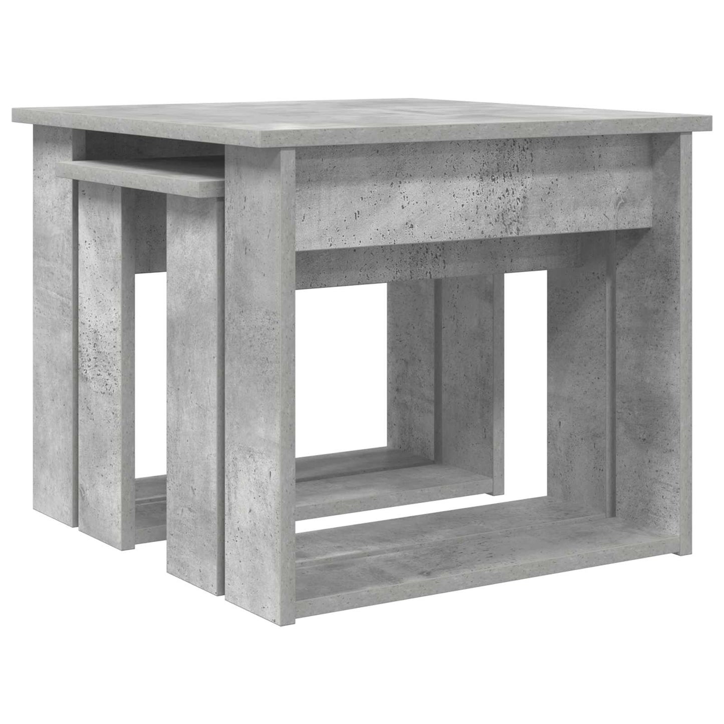 Sada Konferenčních Stolků 2 Pcs Betonově Šedá 50 X 52 X 42 Cm