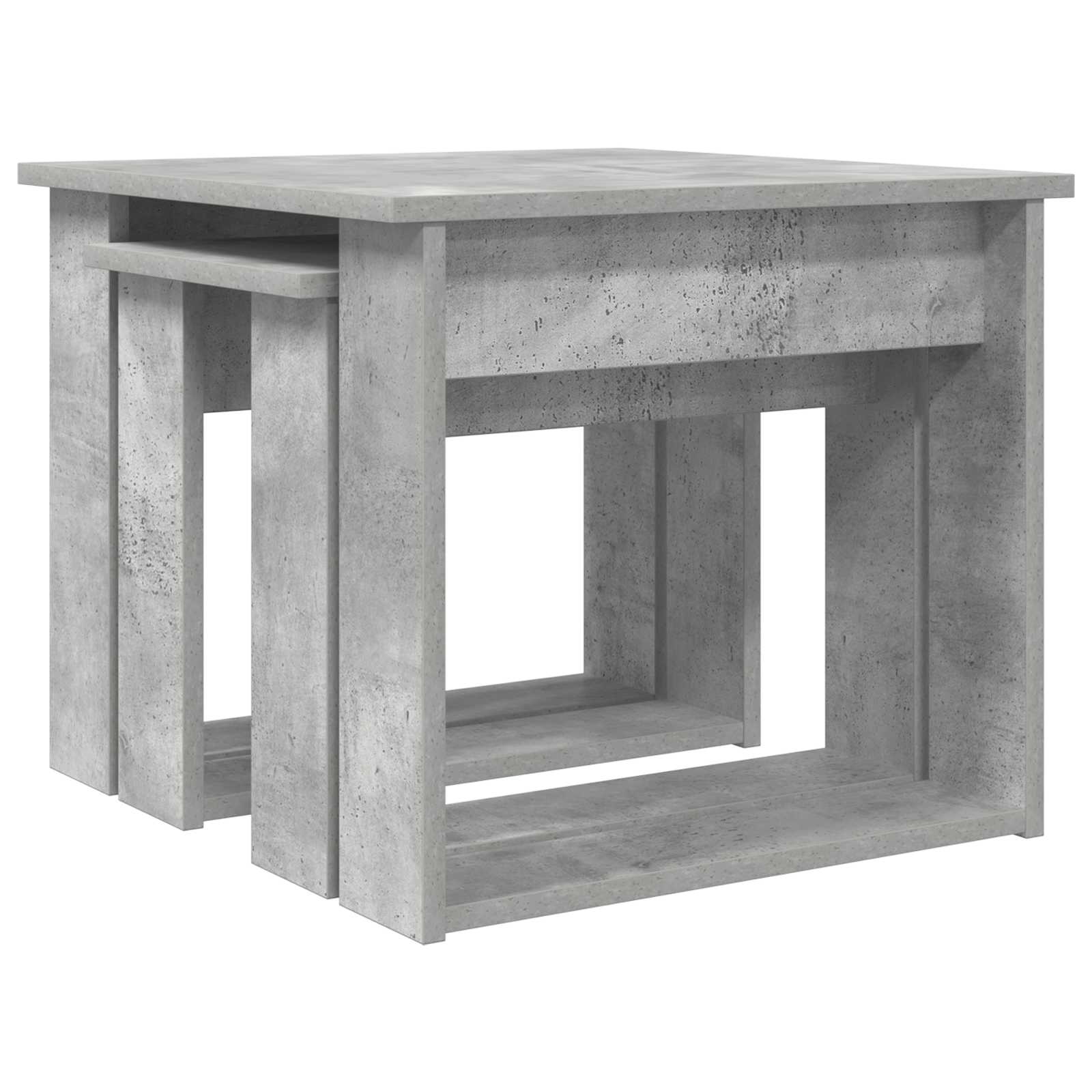 Sada Konferenčních Stolků 2 Pcs Betonově Šedá 50 X 52 X 42 Cm