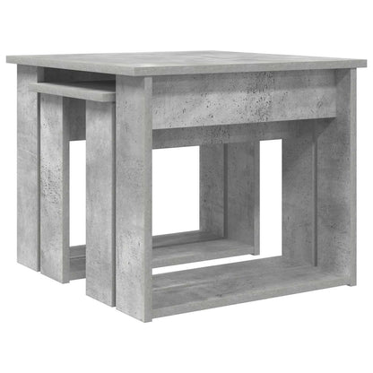 Sada Konferenčních Stolků 2 Pcs Betonově Šedá 50 X 52 X 42 Cm