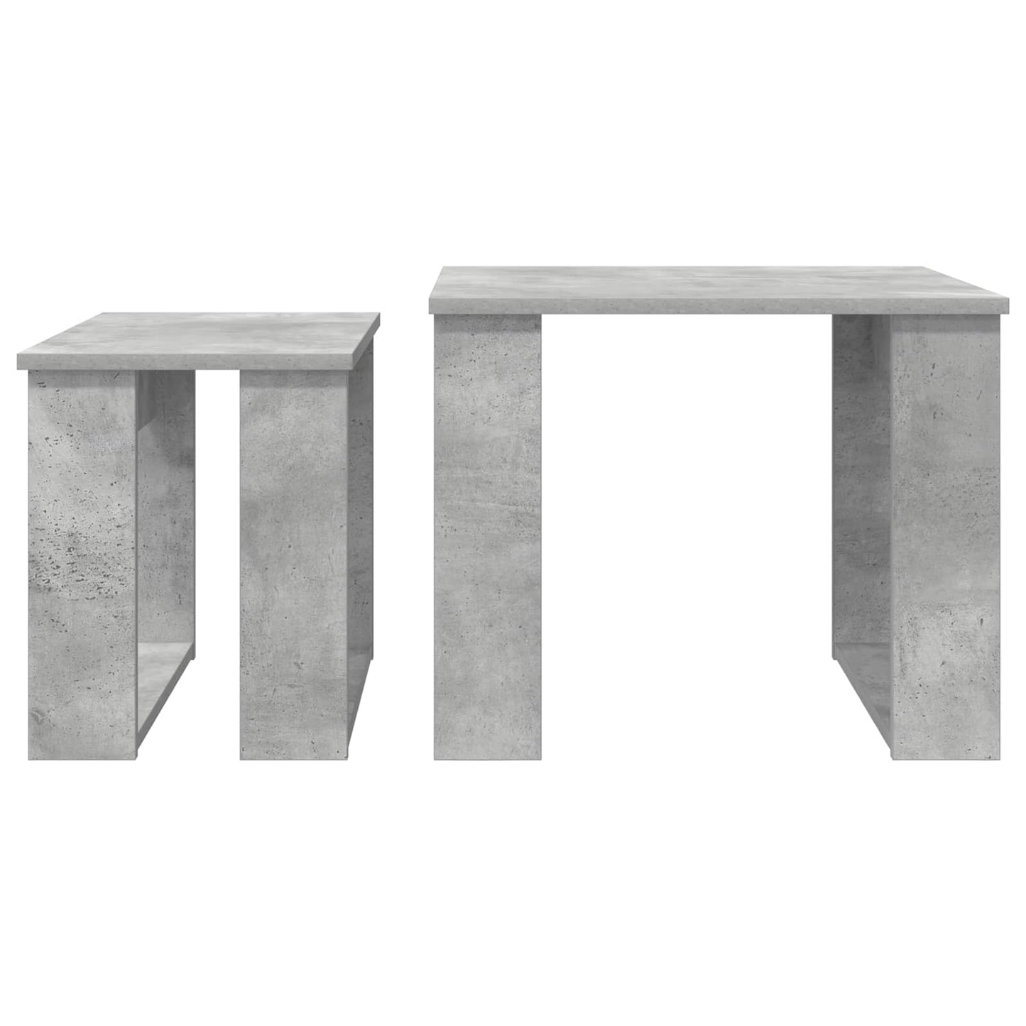 Sada Konferenčních Stolků 2 Pcs Betonově Šedá 50 X 52 X 42 Cm