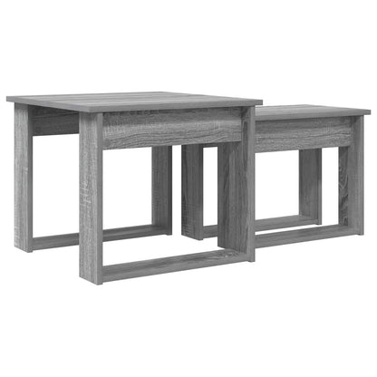 Sada Konferenčních Stolků 2 Pcs Šedá Sonoma 50 X 52 X 42 Cm