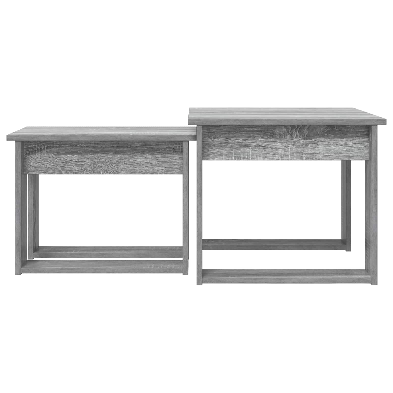 Sada Konferenčních Stolků 2 Pcs Šedá Sonoma 50 X 52 X 42 Cm