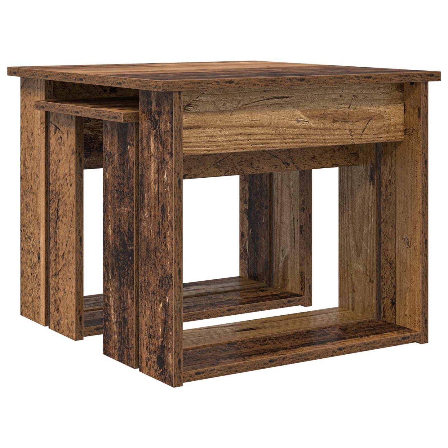Sada Konferenčních Stolků 2 Pcs Staré Dřevo 50 X 52 X 42 Cm