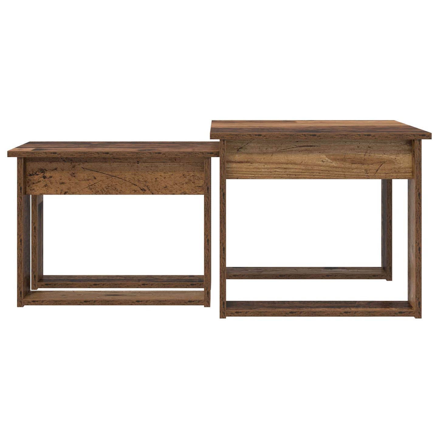 Sada Konferenčních Stolků 2 Pcs Staré Dřevo 50 X 52 X 42 Cm