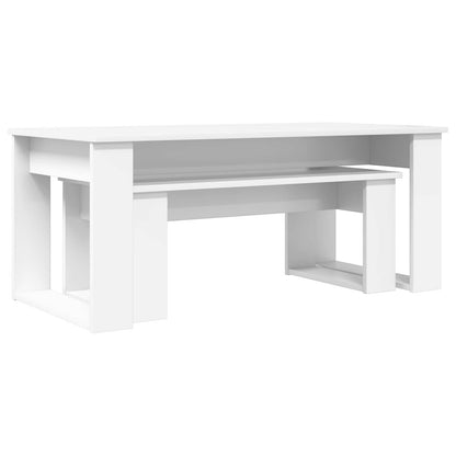 Sada Konferenčních Stolků 2 Pcs Bílá 100 X 50 X 42 Cm