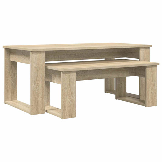 Sada Konferenčních Stolků 2 Pcs Sonoma Dub 100 X 50 X 42 Cm