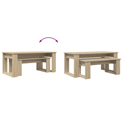 Sada Konferenčních Stolků 2 Pcs Sonoma Dub 100 X 50 X 42 Cm