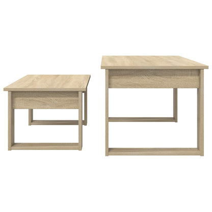 Sada Konferenčních Stolků 2 Pcs Sonoma Dub 100 X 50 X 42 Cm