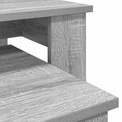Sada Konferenčních Stolků 2 Pcs Šedá Sonoma 100 X 50 X 42 Cm