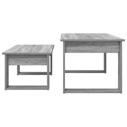 Sada Konferenčních Stolků 2 Pcs Šedá Sonoma 100 X 50 X 42 Cm