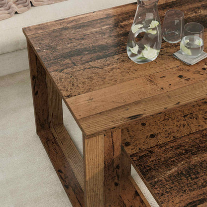 Sada Konferenčních Stolků 2 Pcs Staré Dřevo 100 X 50 X 42 Cm