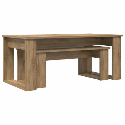 Sada Konferenčních Stolků 2 Pcs Artisanový Dub 100 X 50 X 42 Cm
