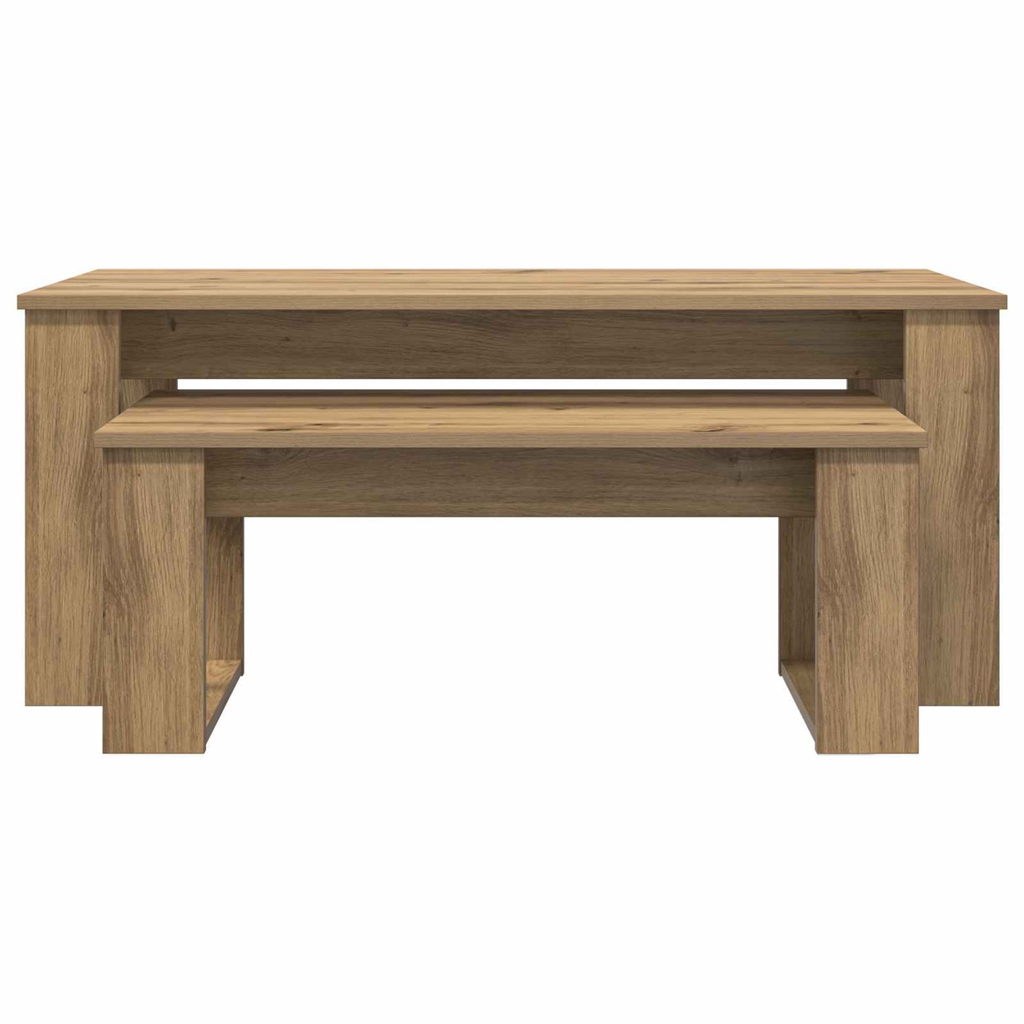 Sada Konferenčních Stolků 2 Pcs Artisanový Dub 100 X 50 X 42 Cm