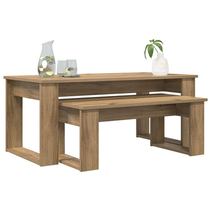 Sada Konferenčních Stolků 2 Pcs Artisanový Dub 100 X 50 X 42 Cm