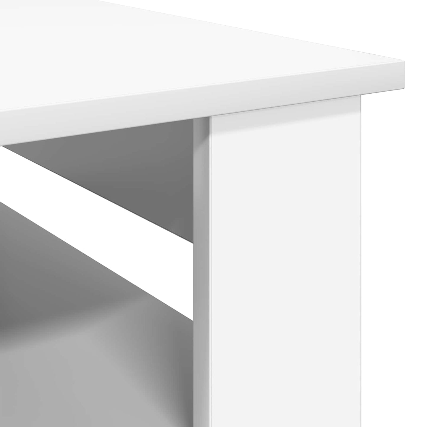 Konferenční Stolek Bílá 96 X 54 X 44 Cm Kompozitní Dřevo