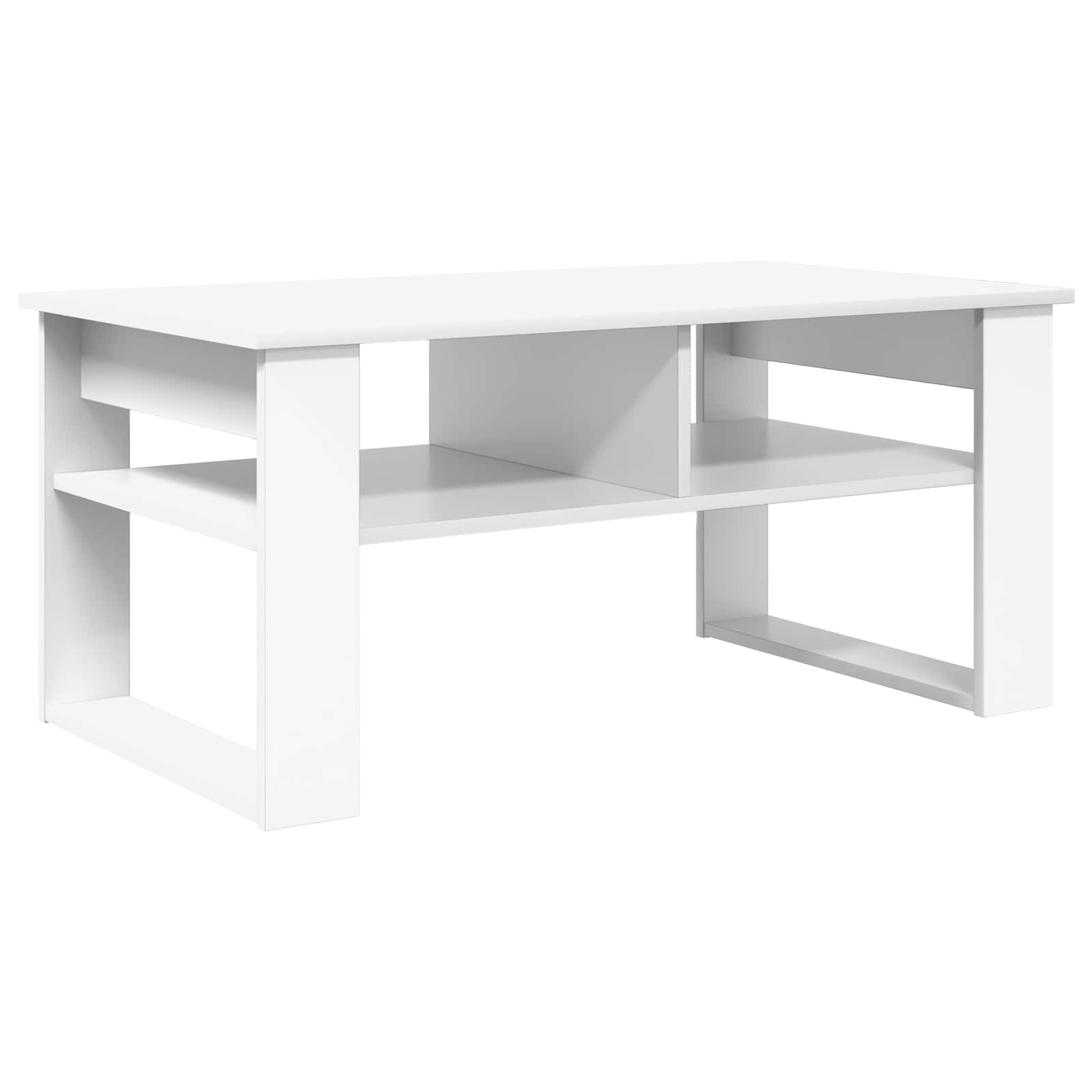 Konferenční Stolek Bílá 96 X 54 X 44 Cm Kompozitní Dřevo
