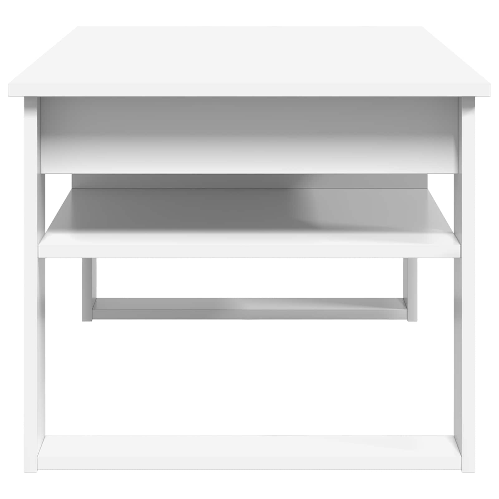 Konferenční Stolek Bílá 96 X 54 X 44 Cm Kompozitní Dřevo