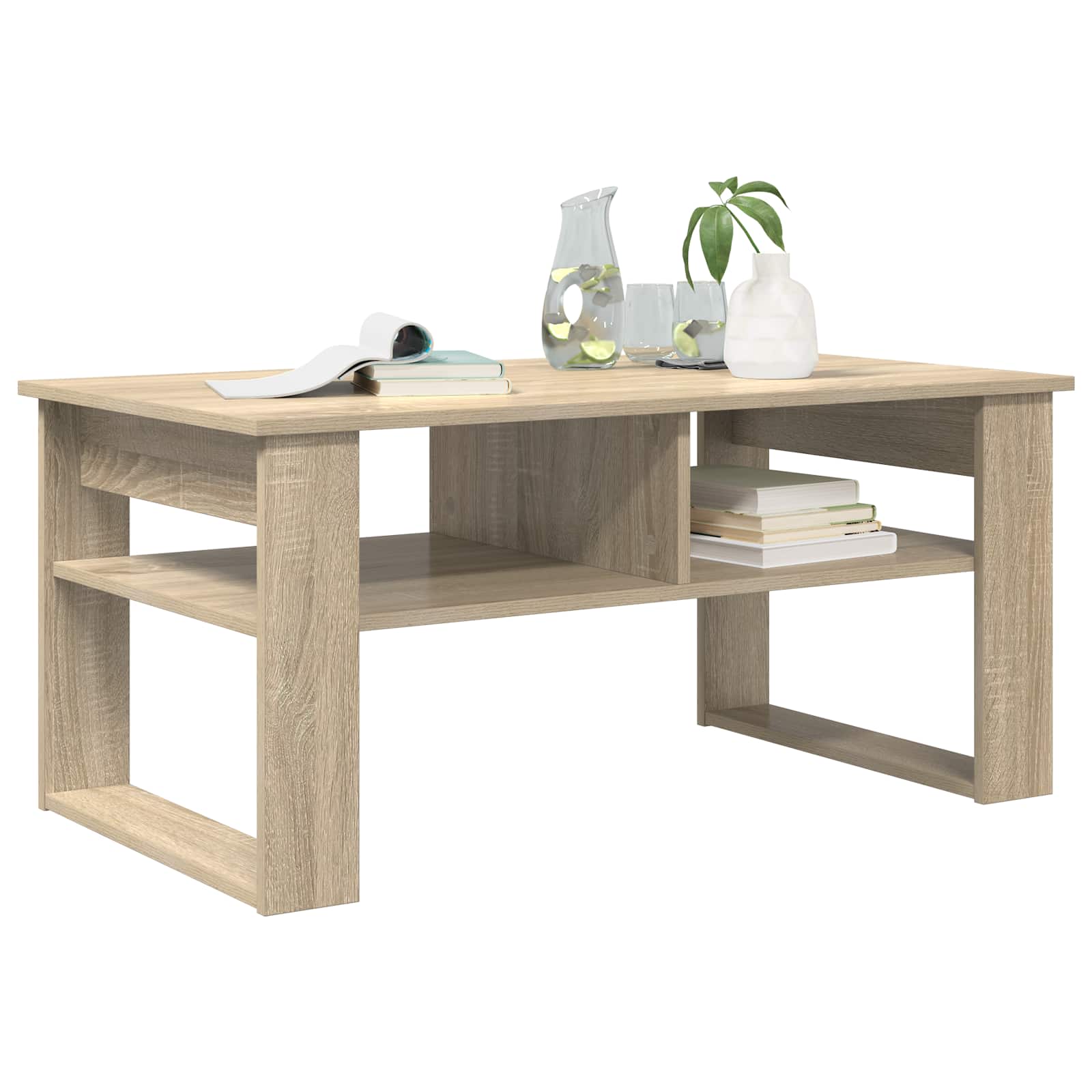 Konferenční Stolek Sonoma Dub 96 X 54 X 44 Cm Kompozitní Dřevo