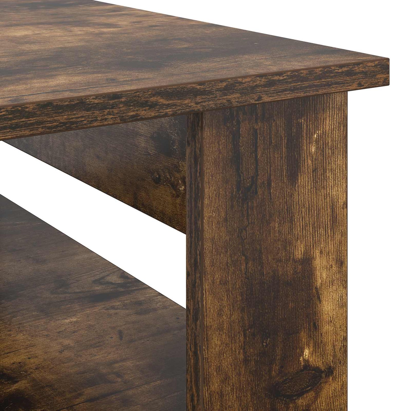 Konferenční Stolek Kouřový Dub 96 X 54 X 44 Cm Kompozitní Dřevo