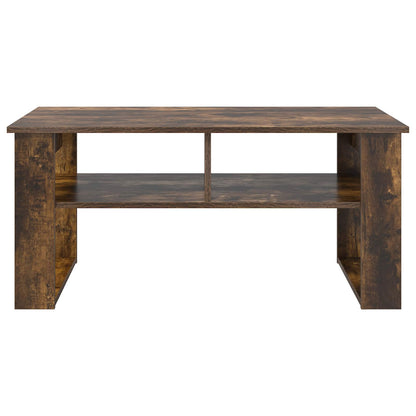 Konferenční Stolek Kouřový Dub 96 X 54 X 44 Cm Kompozitní Dřevo