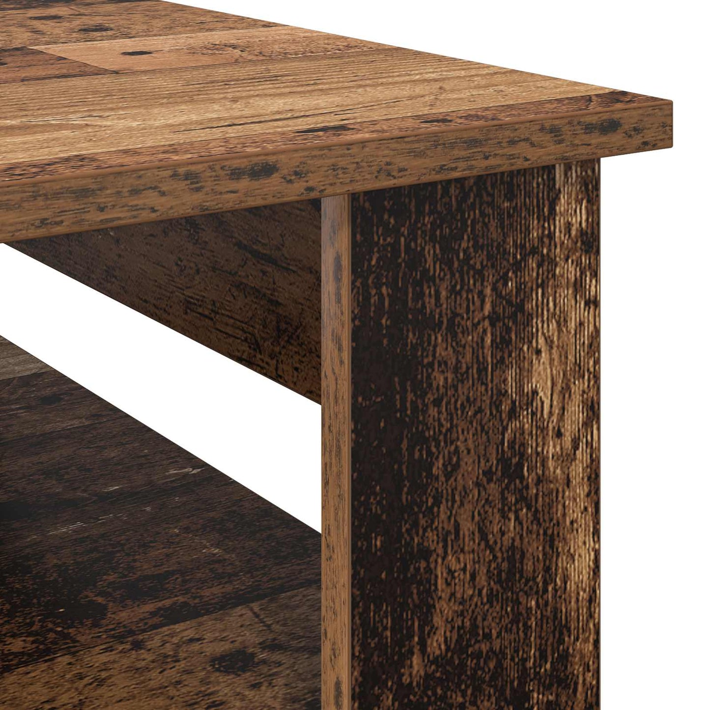 Konferenční Stolek Staré Dřevo 96 X 54 X 44 Cm Kompozitní Dřevo