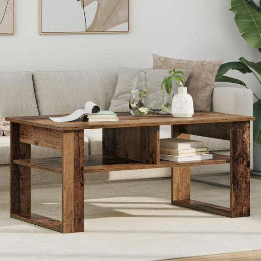 Konferenční Stolek Staré Dřevo 96 X 54 X 44 Cm Kompozitní Dřevo