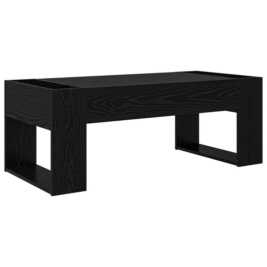 Konferenční Stolek Černý Dub 110 X 50 X 41 Cm Kompozitní Dřevo